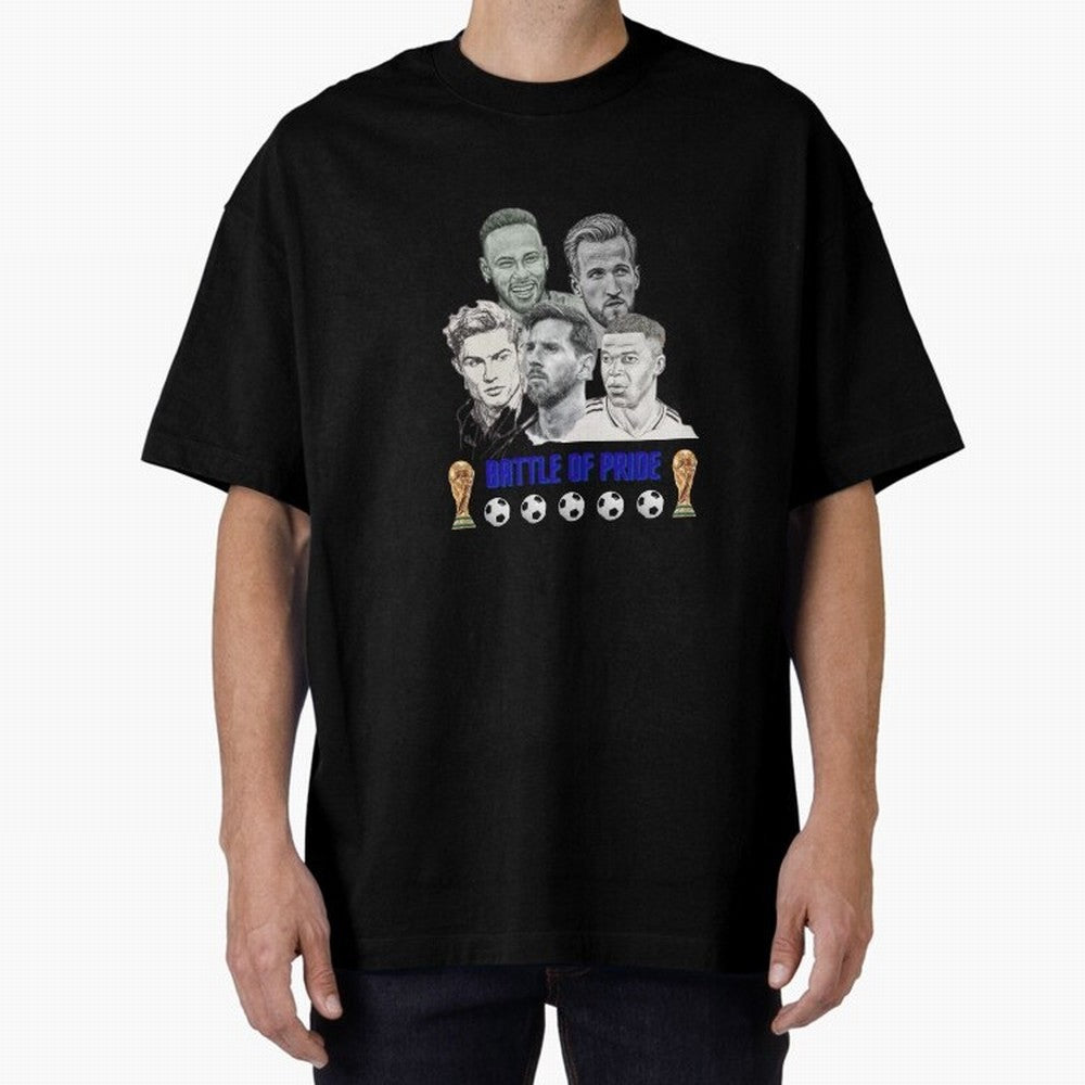 Battle of Pride Classic T-Shirt Show Your Tournament Heart for FIFA World Cup 2026 for Fans of Messi and Cristiano Ronaldo and Brazil, Bringing Match Day Excitement, Supporter Culture, Golden Goals and Global Football Passion; Great for Watch