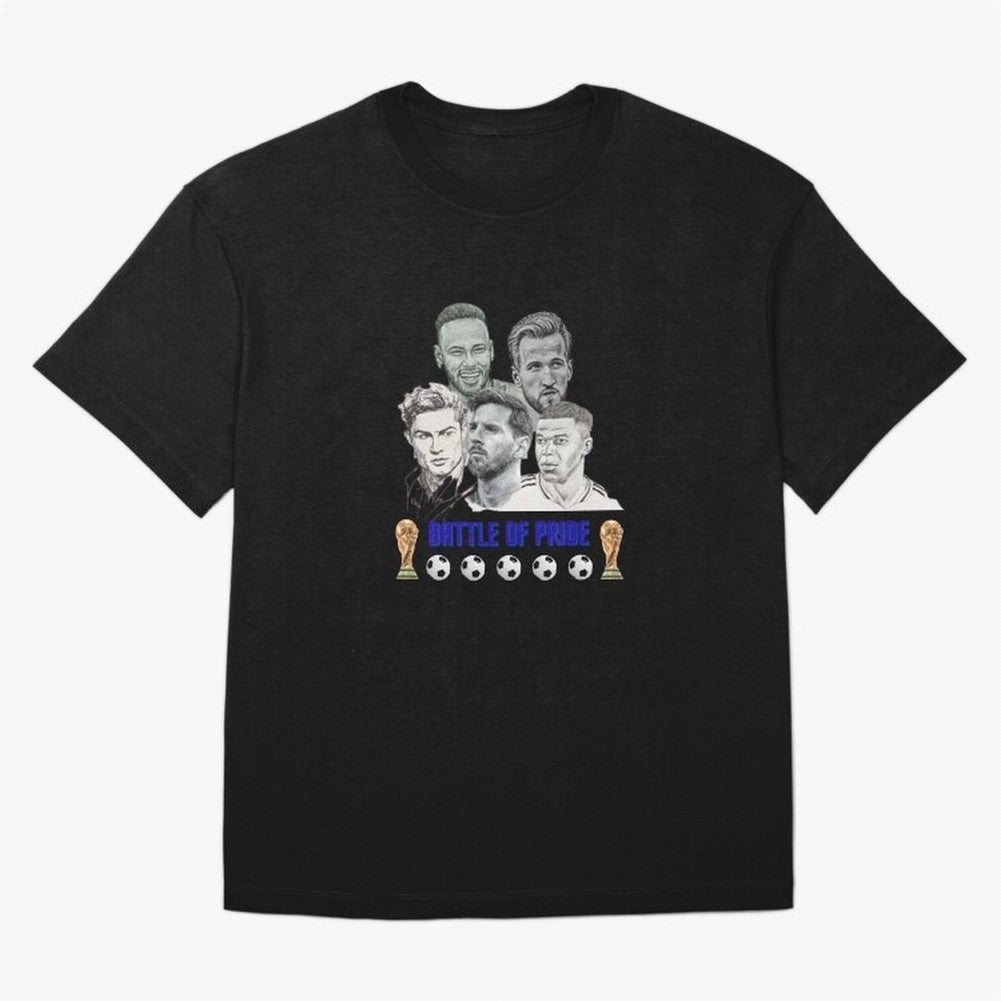 Battle of Pride Classic T-Shirt Show Your Tournament Heart for FIFA World Cup 2026 for Fans of Messi and Cristiano Ronaldo and Brazil, Bringing Match Day Excitement, Supporter Culture, Golden Goals and Global Football Passion; Great for Watch