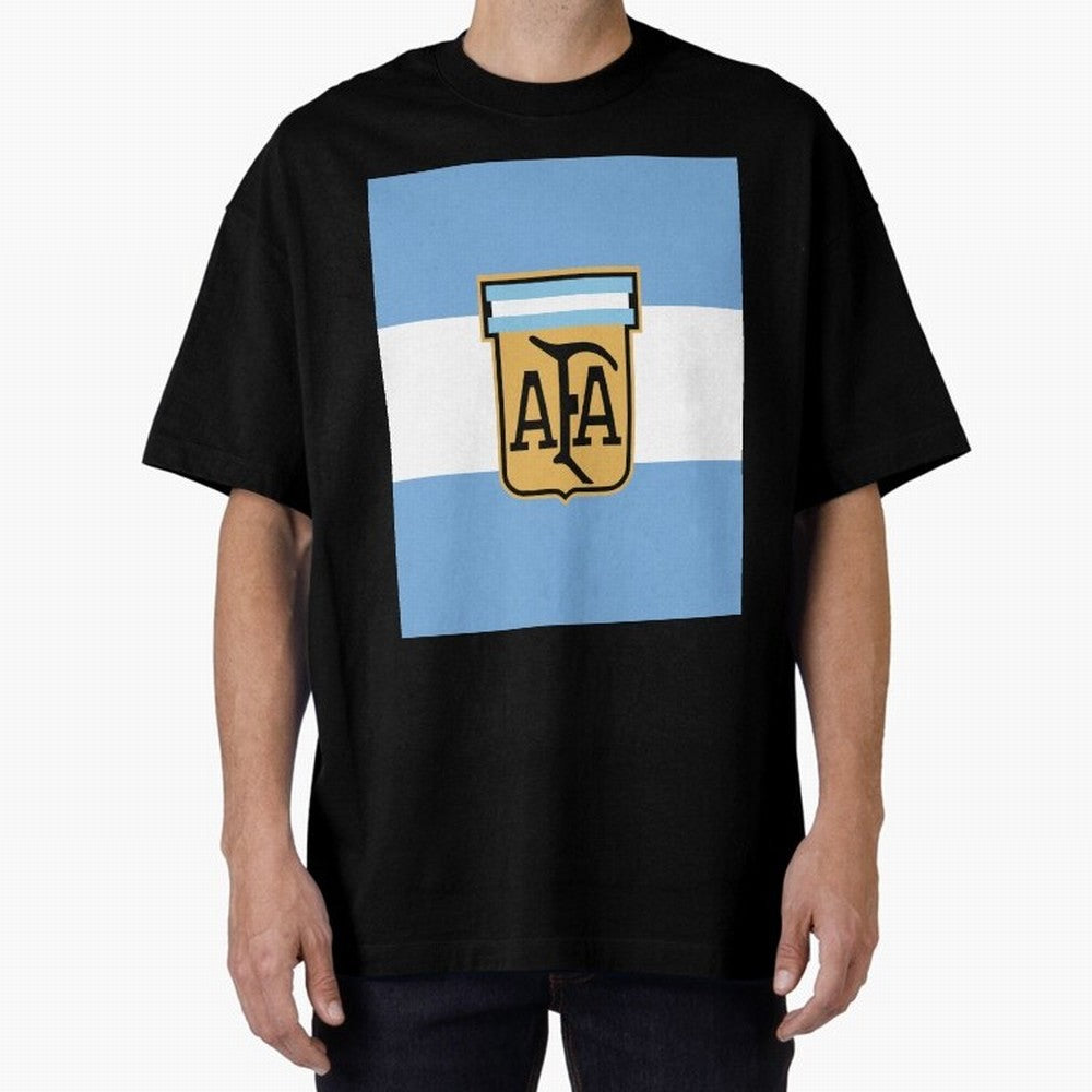 Argentina | 2026 World Cup Fan Apparel Oversized T-Shirt Experience the Global Stage of FIFA World Cup 2026 for Fans of Mbappe and Neymar and Portugal, Spain and Germany, Bringing Global Supporter Spirit, Legendary Goals, National Colors and
