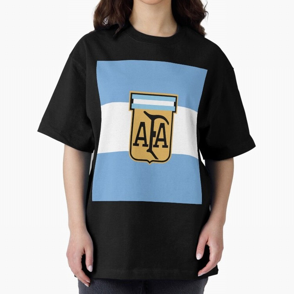 Argentina | 2026 World Cup Fan Apparel Oversized T-Shirt Experience the Global Stage of FIFA World Cup 2026 for Fans of Mbappe and Neymar and Portugal, Spain and Germany, Bringing Global Supporter Spirit, Legendary Goals, National Colors and
