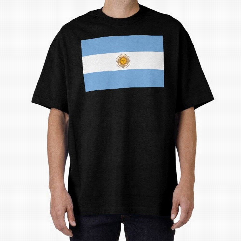 Argentina Oversized T-Shirt Join Supporters Worldwide for FIFA World Cup 2026 Group Stage Spirit, Filled with France, CR7, Match Day Excitement, Supporter Culture, Golden Goals and Global Football Passion; Created for Match Day Parties, Soccer