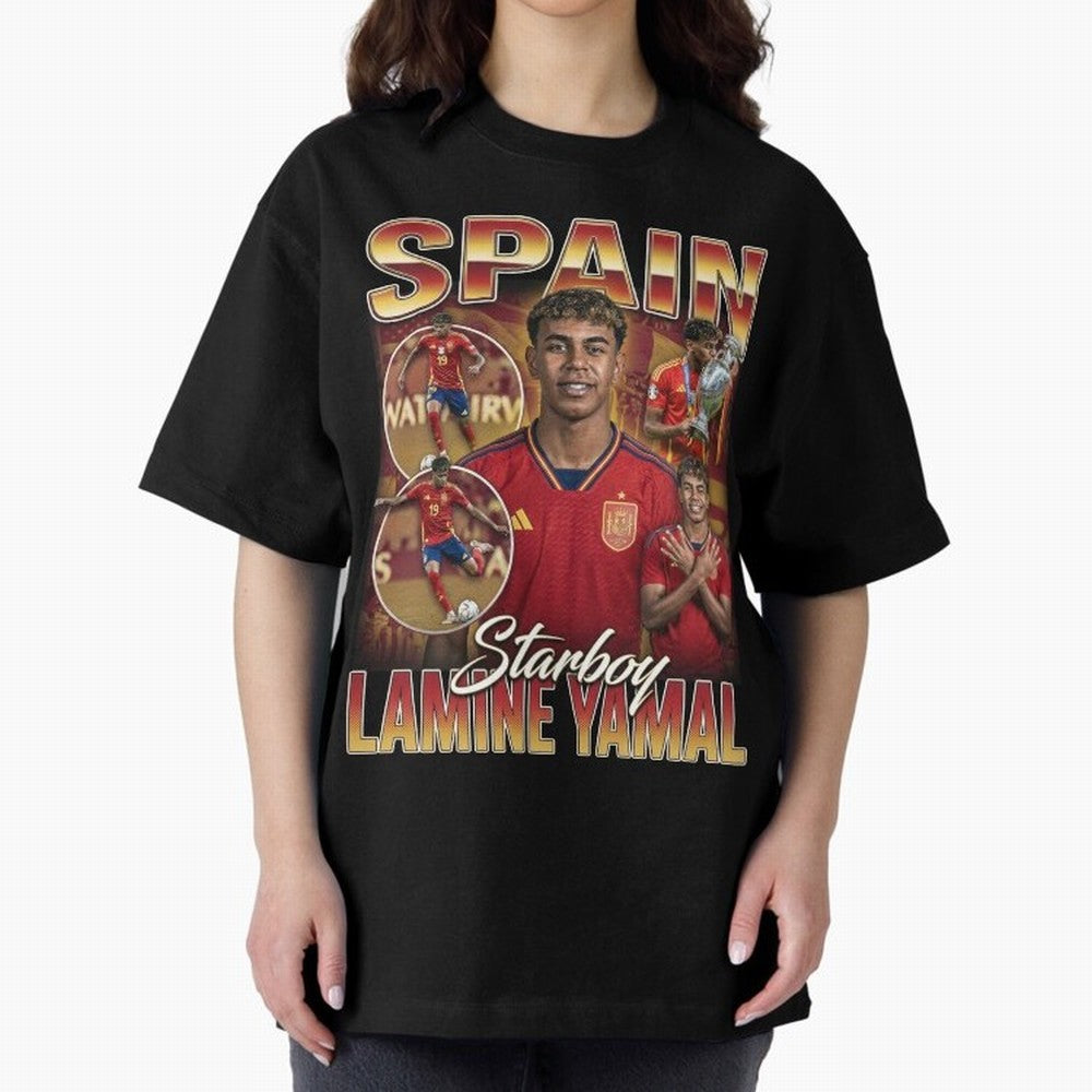 Lamine Yamal Starboy Vintage Classic T-Shirt Carry the Dream of FIFA World Cup 2026 Spirit, Capturing England, Messi and Cristiano Ronaldo, Fan Favorite Moments, National Team Passion, Big Match Drama and Soccer History; Great for Watch Parties,