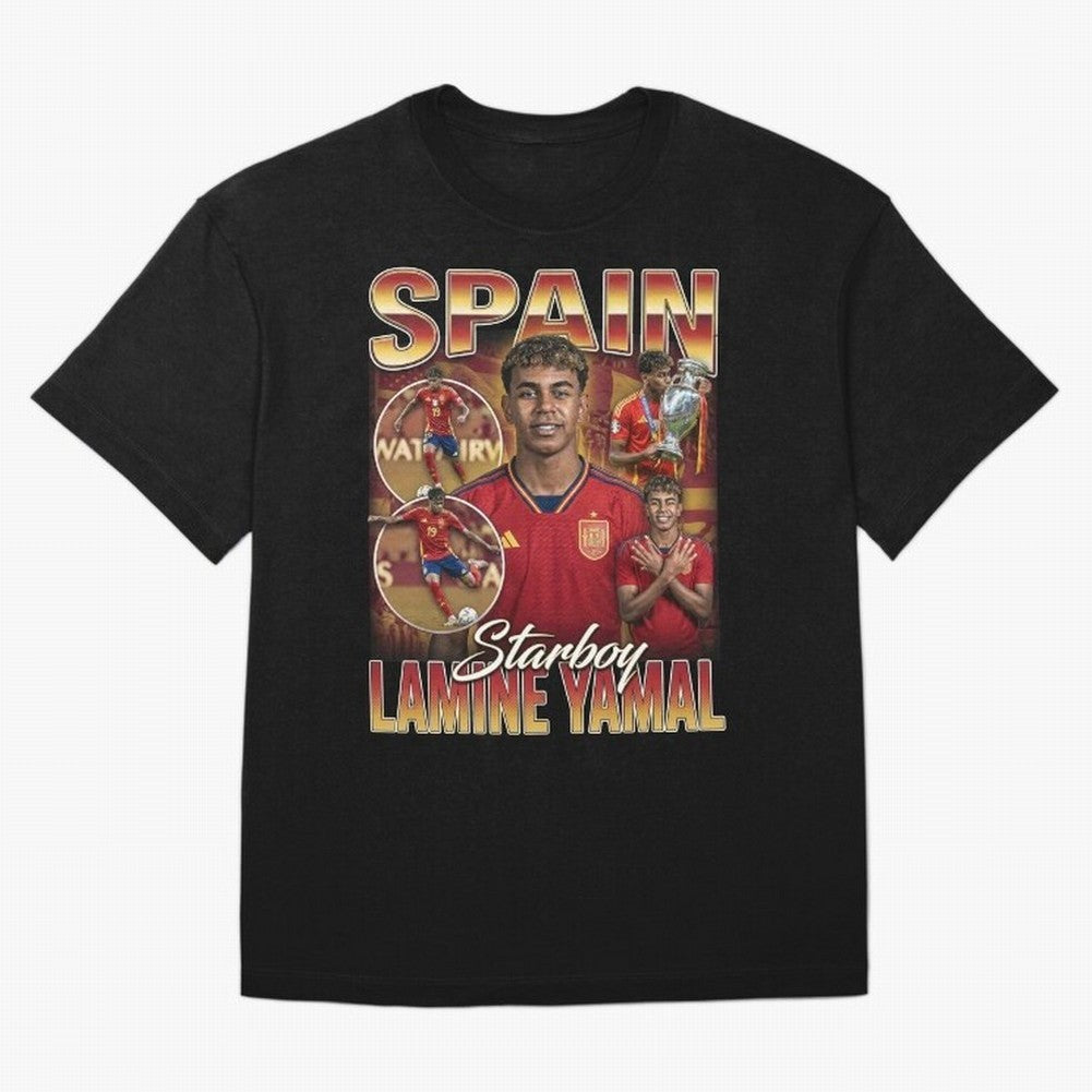 Lamine Yamal Starboy Vintage Classic T-Shirt Carry the Dream of FIFA World Cup 2026 Spirit, Capturing England, Messi and Cristiano Ronaldo, Fan Favorite Moments, National Team Passion, Big Match Drama and Soccer History; Great for Watch Parties,