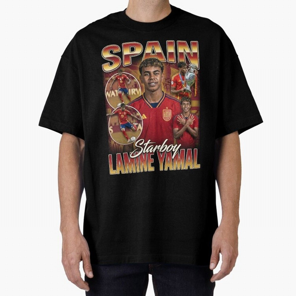 Lamine Yamal Starboy Vintage Classic T-Shirt Carry the Dream of FIFA World Cup 2026 Spirit, Capturing England, Messi and Cristiano Ronaldo, Fan Favorite Moments, National Team Passion, Big Match Drama and Soccer History; Great for Watch Parties,
