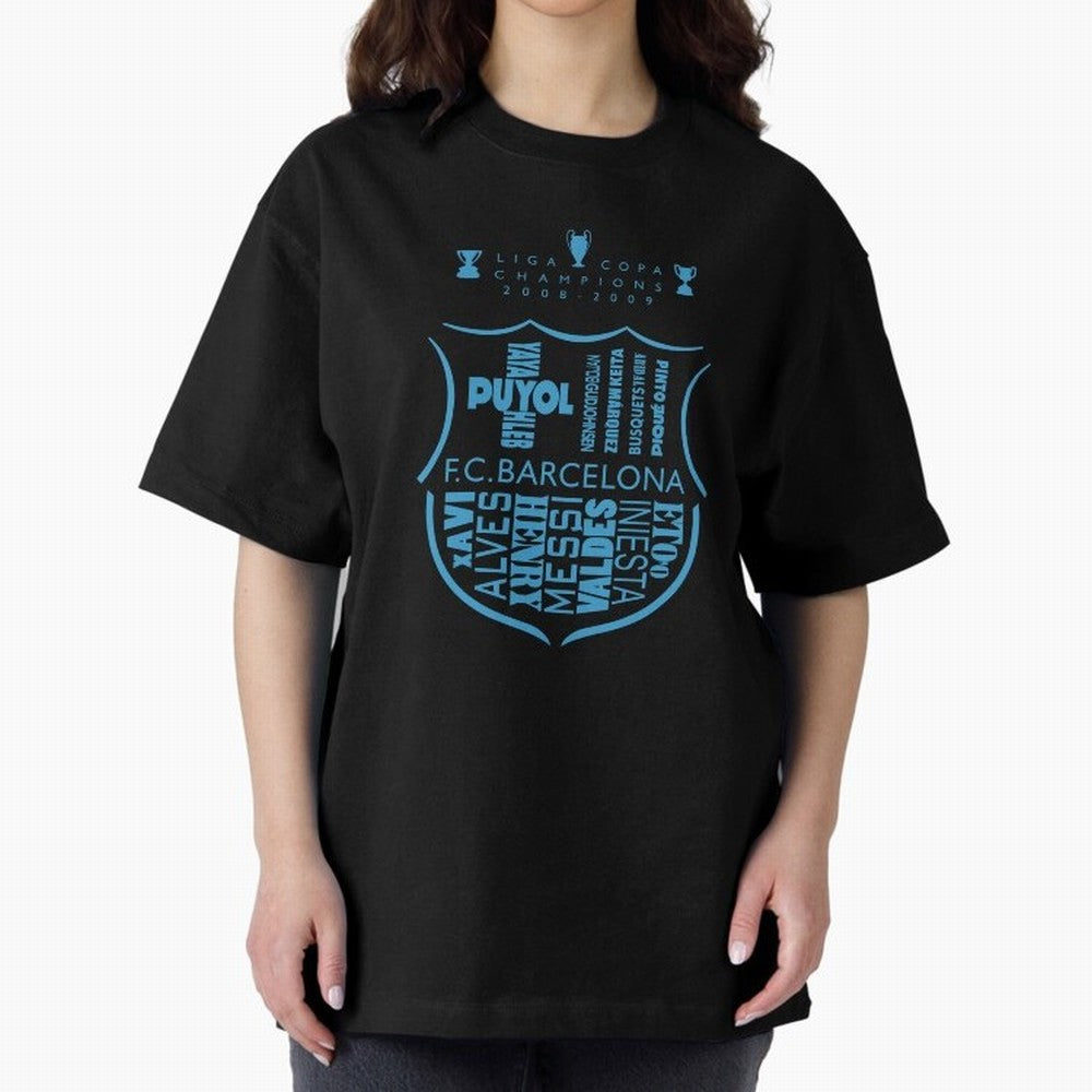 FC Barcelona three-time champion Oversized T-Shirt Relive Global Football Passion for FIFA World Cup 2026 Group Stage, Made for Neymar, Brazil, Champion Mindset, Group Stage Buzz, Knockout Tension and Passionate Fan Culture; Great for Watch