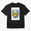 Argentina champions AFA crest gold blue soccer design Oversized T-Shirt Bring Global Football Passion for FIFA World Cup 2026 USA Canada Mexico, Made for Mbappe and Neymar, Argentina, Fan Favorite Moments, National Team Passion, Big Match Drama and