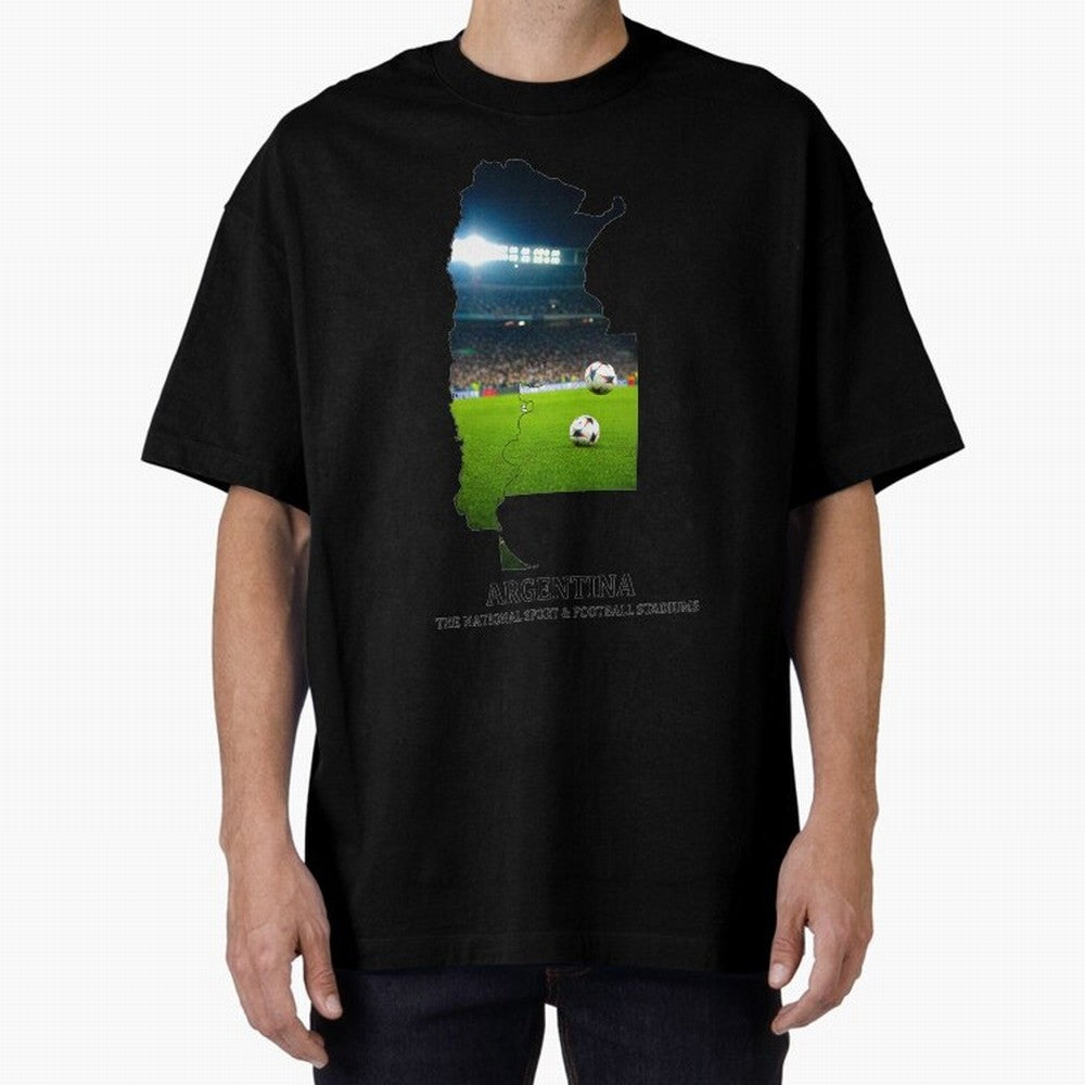Argentina Map Art - Football Passion & National Stadiums Design Classic T-Shirt Celebrate Every Goal in FIFA World Cup 2026 USA Canada Mexico Spirit, Driven by Netherlands, Cristiano Ronaldo, Haaland and CR7, Global Supporter Spirit, Legendary