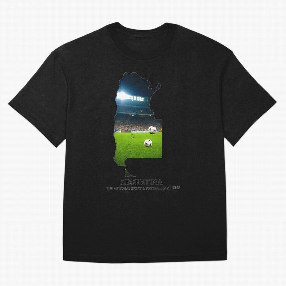 Argentina Map Art - Football Passion & National Stadiums Design Classic T-Shirt Celebrate Every Goal in FIFA World Cup 2026 USA Canada Mexico Spirit, Driven by Netherlands, Cristiano Ronaldo, Haaland and CR7, Global Supporter Spirit, Legendary