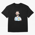 Argentina Soccer Football Player Oversized T-Shirt Support Iconic Players in FIFA World Cup 2026 USA Canada Mexico Inspired by Cristiano Ronaldo, Spain and Netherlands Energy, Retro Football Energy, Iconic Rivalries, Trophy Chase Drama and Stadium