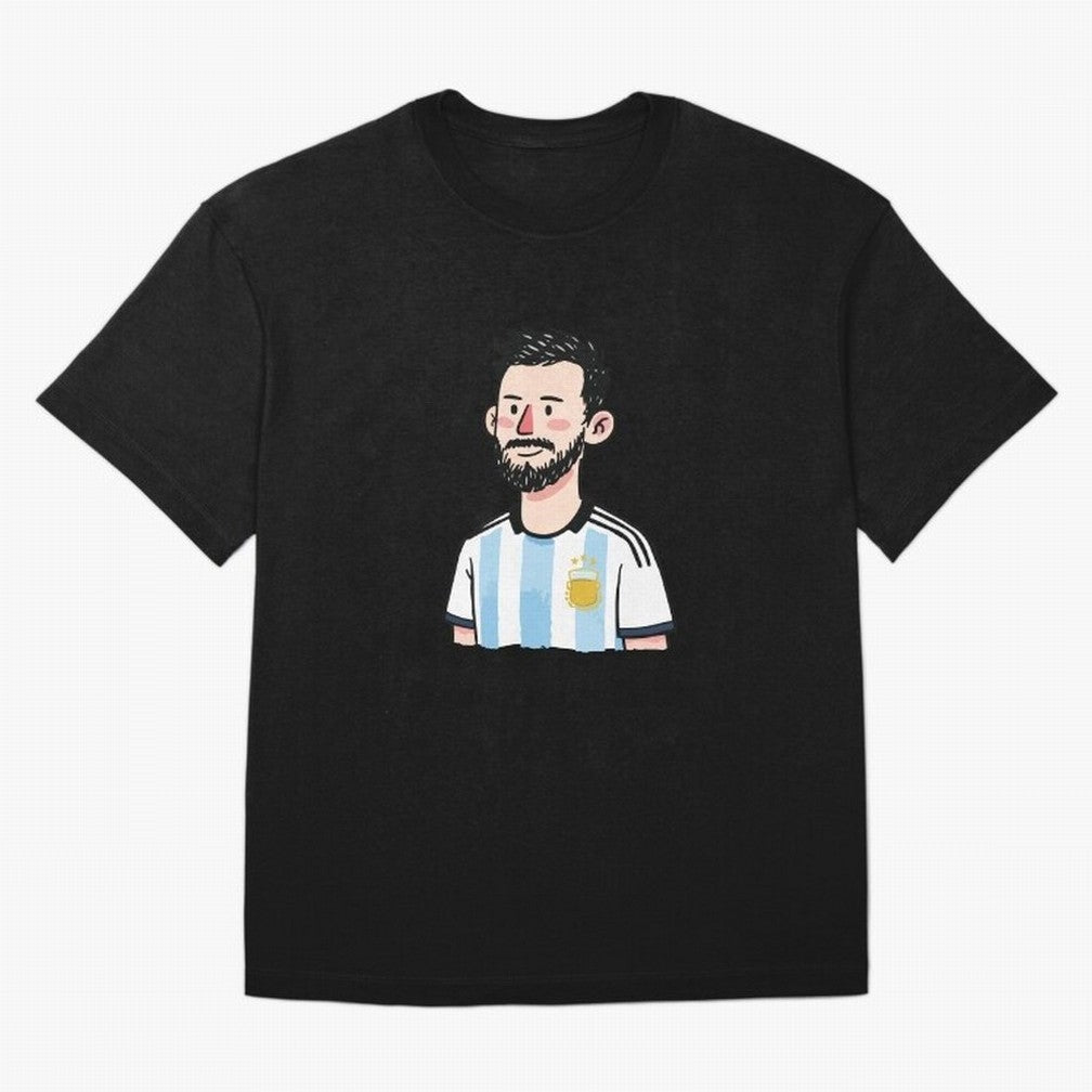 Argentina Soccer Football Player Oversized T-Shirt Support Iconic Players in FIFA World Cup 2026 USA Canada Mexico Inspired by Cristiano Ronaldo, Spain and Netherlands Energy, Retro Football Energy, Iconic Rivalries, Trophy Chase Drama and Stadium