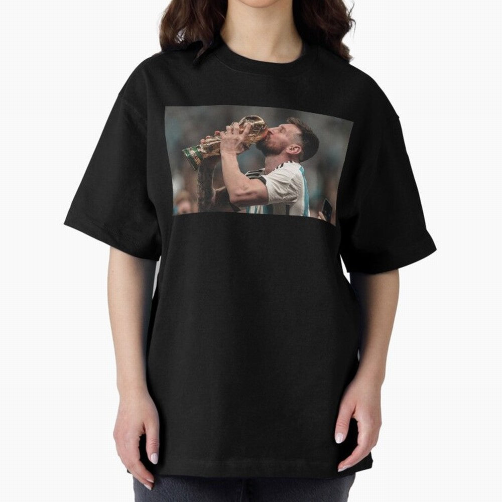 MESSI WITH THE WORLD CUP Classic T-Shirt Feel Global Football Passion for FIFA World Cup 2026, Connected to Neymar, Haaland and Cristiano Ronaldo, England, Game Day Rituals, Football Legends, Country Pride and the Road to the Final; Ideal for