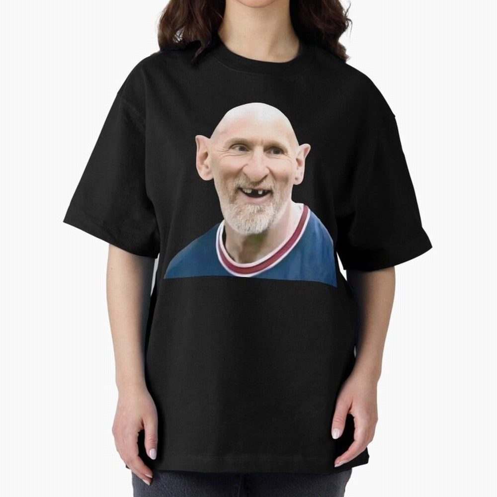 Old and Bald Messi Football Meme Oversized T-Shirt Make Every Kick Count in FIFA World Cup 2026 Group Stage for Fans of Messi and Cristiano Ronaldo and Argentina, France and Brazil, Bringing Supporter Pride, Iconic Celebrations, Legendary Names and