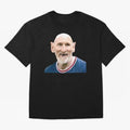 Old and Bald Messi Football Meme Oversized T-Shirt Represent Fans Who Live for FIFA World Cup 2026 Group Stage with Haaland and Mbappe, Argentina, France and Brazil Energy, Match Day Excitement, Supporter Culture, Golden Goals and Global Football