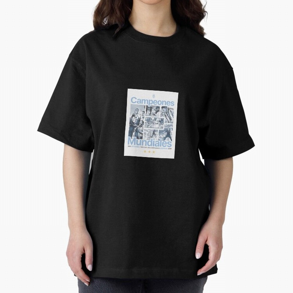 Argentina Qatar 2022 Oversized T-Shirt Enjoy the Biggest Football Party of FIFA World Cup 2026 Connected to Messi and Cristiano Ronaldo, Spain and Netherlands Energy, Champion Mindset, Group Stage Buzz, Knockout Tension and Passionate Fan Culture;