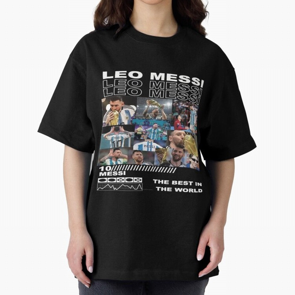 Leo Messi Classic T-Shirt Bring World Football Passion into Global Football Passion for FIFA World Cup 2026 USA Canada Mexico, Centered on Mbappe and Neymar, Argentina, France and Brazil, Goal Celebration Energy, Supporter Heritage, Football Icons