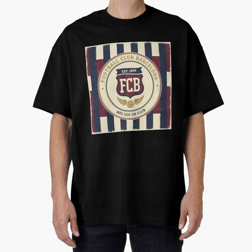 FCB Vintage - Football Fan Design Classic T-Shirt Capture Stadium Memories from FIFA World Cup 2026 Group Stage for Fans of Messi and Netherlands, Bringing Championship Spirit, Famous Goals, Roaring Crowds and International Football Unity; Made for