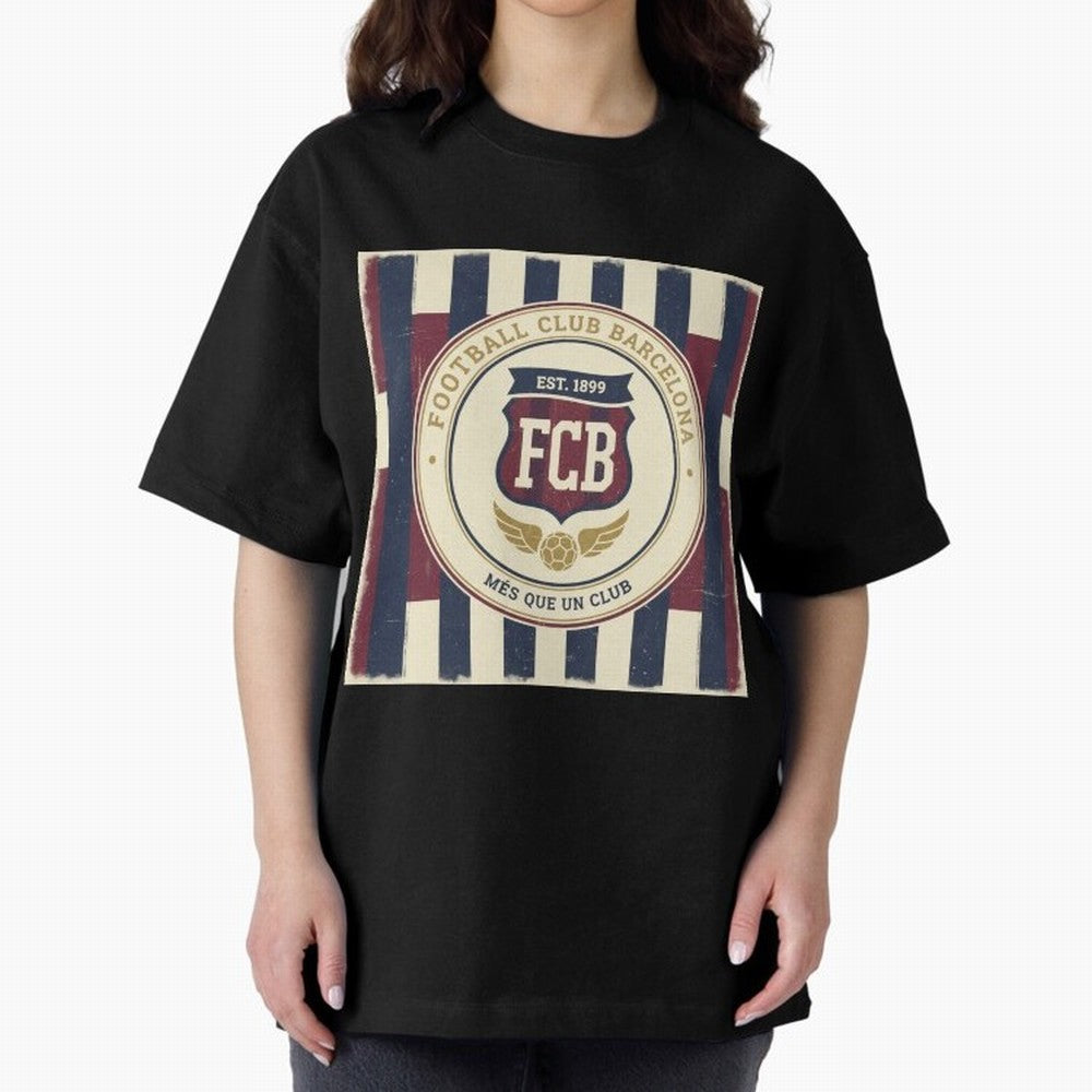 FCB Vintage - Football Fan Design Classic T-Shirt Capture Stadium Memories from FIFA World Cup 2026 Group Stage for Fans of Messi and Netherlands, Bringing Championship Spirit, Famous Goals, Roaring Crowds and International Football Unity; Made for