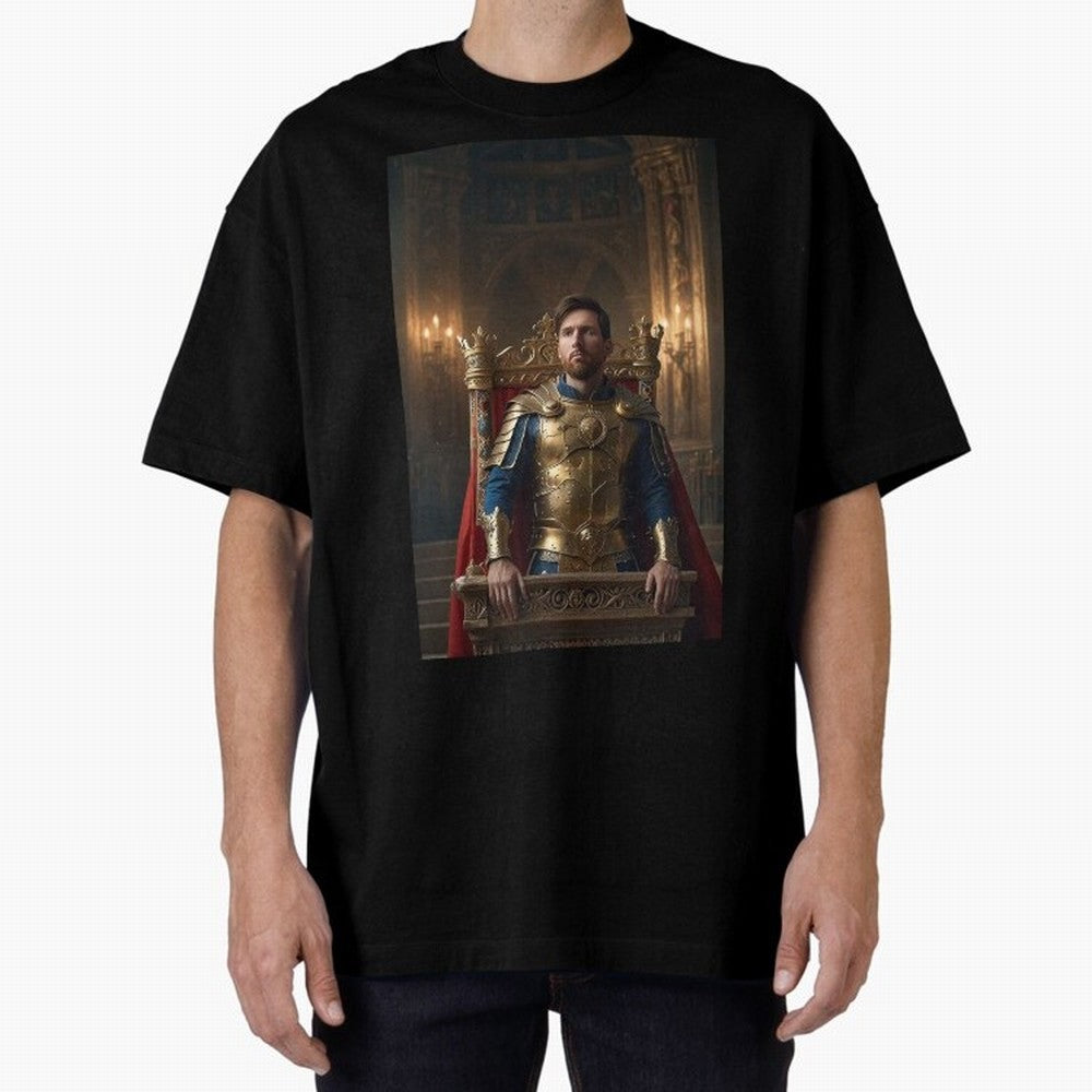 Messi the King 1 Oversized T-Shirt Show Love for Legendary Goals in the FIFA World Cup 2026 USA Canada Mexico Journey through CR7 Highlights, Netherlands Pride, Game Day Rituals, Football Legends, Country Pride and the Road to the Final; Perfect