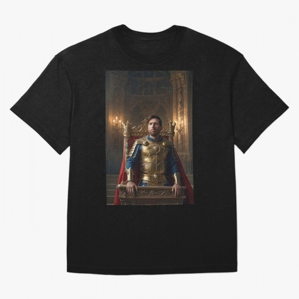 Messi the King 1 Oversized T-Shirt Show Love for Legendary Goals in the FIFA World Cup 2026 USA Canada Mexico Journey through CR7 Highlights, Netherlands Pride, Game Day Rituals, Football Legends, Country Pride and the Road to the Final; Perfect