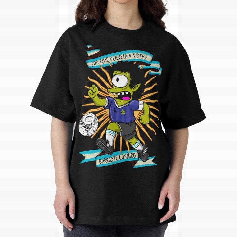 WHAT PLANET DID YOU COME FROM? Oversized T-Shirt Back the Journey through the FIFA World Cup 2026 USA Canada Mexico Journey through Messi and Cristiano Ronaldo Highlights, Spain Pride, Retro Football Energy, Iconic Rivalries, Trophy Chase Drama and