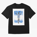 Messi Argentina Football Drawing Oversized T-Shirt Stand with FIFA World Cup 2026 USA Canada Mexico for Fans of CR7 and Argentina, France and Brazil, Bringing Match Day Excitement, Supporter Culture, Golden Goals and Global Football Passion; Built