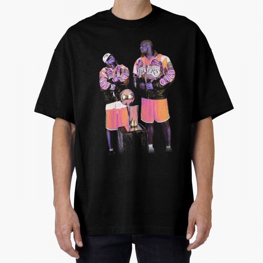 kobe Shaq Oversized T-Shirt Oversized T-Shirt Celebrate the Stars of the FIFA World Cup 2026 USA Canada Mexico Journey through Messi, Neymar and Mbappe Highlights, France and Portugal Pride, Classic Soccer Heritage, Championship Pressure, Fan