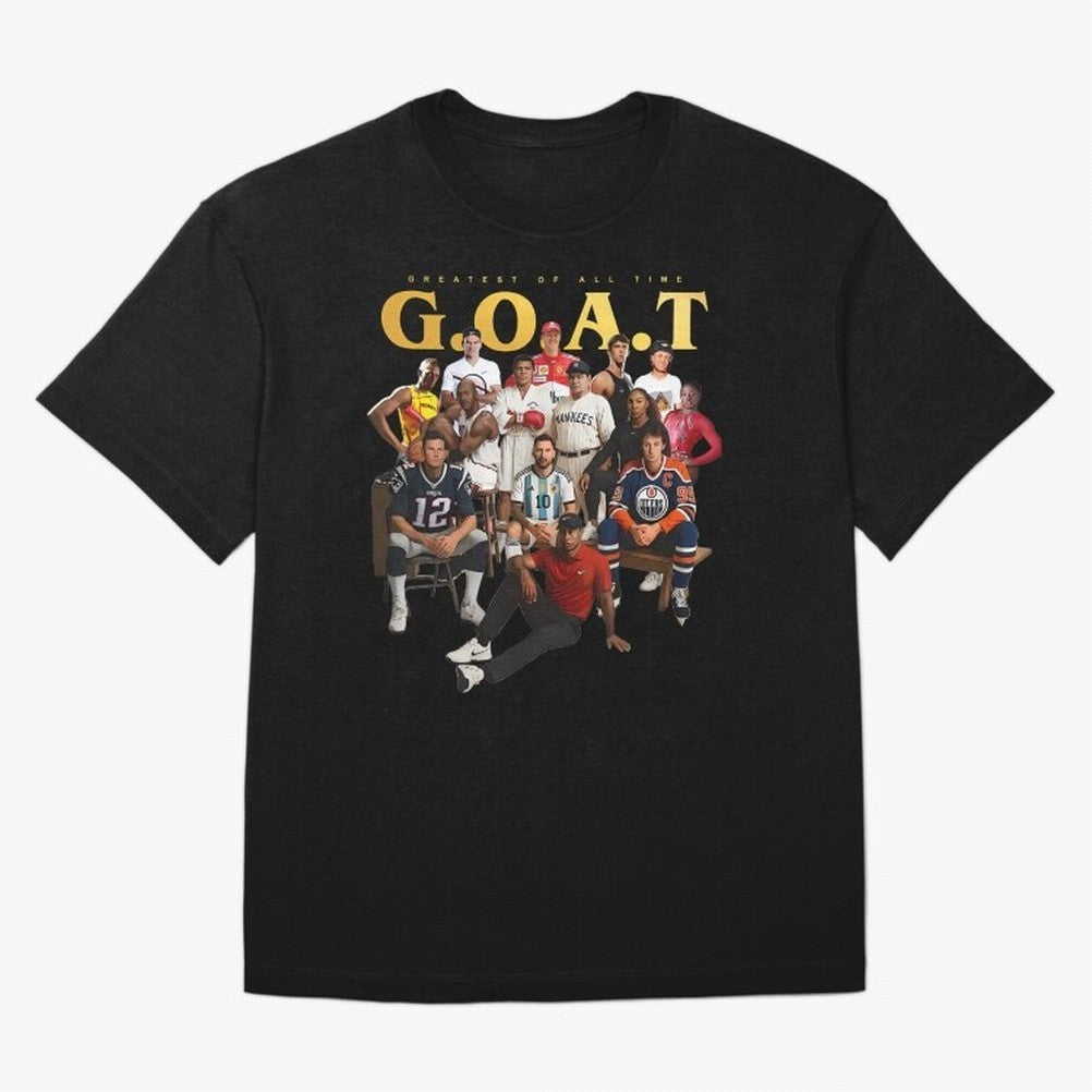 GOAT of all Sports Essential T-Shirt Remember Iconic Moments from the FIFA World Cup 2026 Group Stage Journey through Haaland Highlights, Portugal, Spain and Germany Pride, Soccer Culture, Superstar Moments, National Team Dreams and Competitive