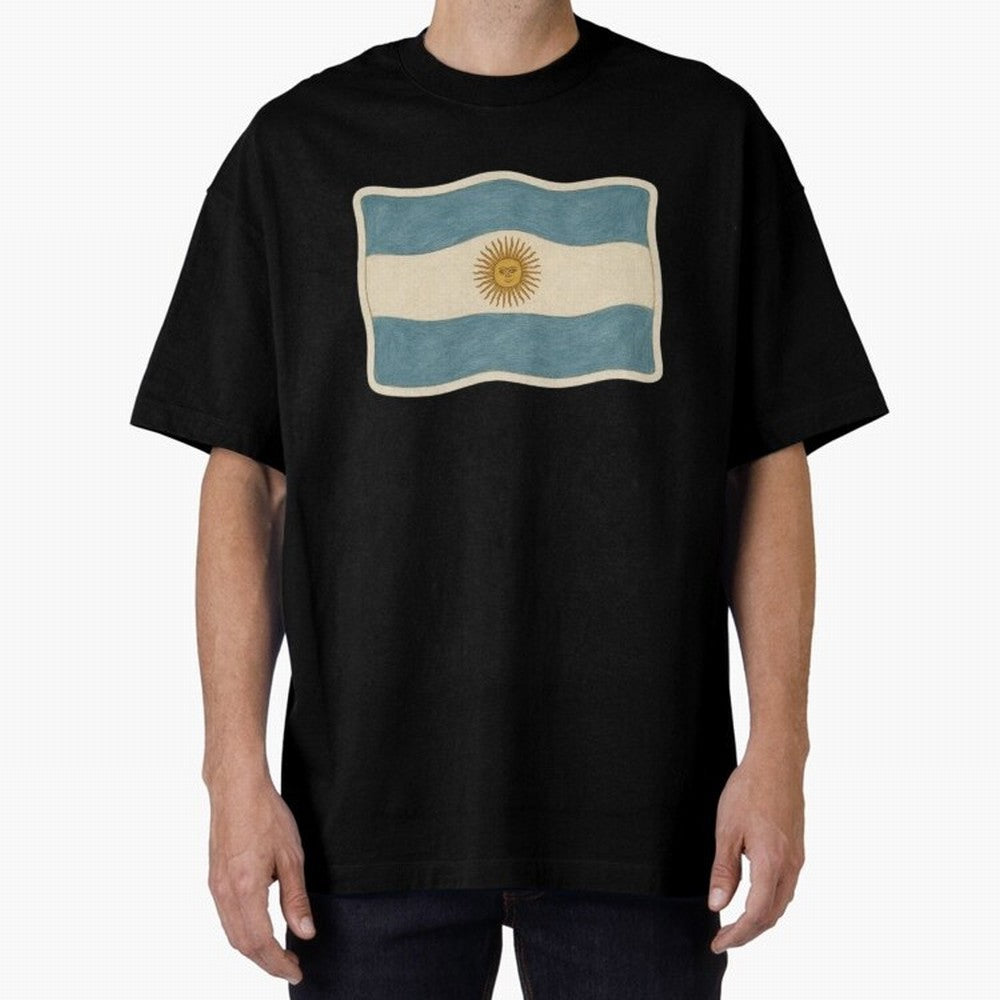 Argentina Flag Classic Sun of May National Design Classic T-Shirt Treasure FIFA World Cup 2026 Group Stage Capturing Mbappe and Neymar, Argentina and Brazil Energy, Fan Favorite Moments, National Team Passion, Big Match Drama and Soccer History;