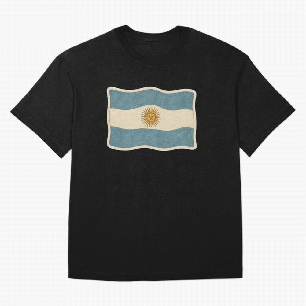 Argentina Flag Classic Sun of May National Design Classic T-Shirt Treasure FIFA World Cup 2026 Group Stage Capturing Mbappe and Neymar, Argentina and Brazil Energy, Fan Favorite Moments, National Team Passion, Big Match Drama and Soccer History;