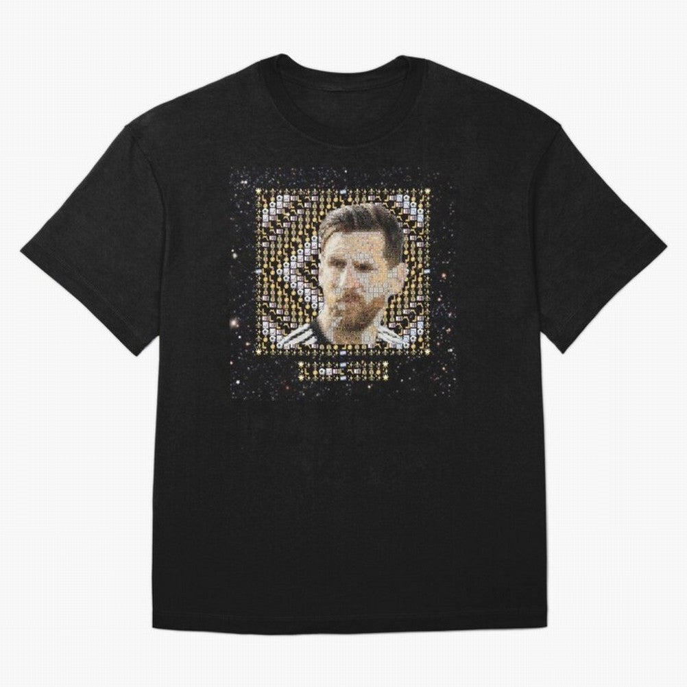 GOAT Emojified ¨C Messi-Inspired Visual Tribute | Legendary Football Grid Art | Iconic Symbolism in Emoji Form Oversized T-Shirt Celebrate Unforgettable Nights in Global Football Passion for FIFA World Cup 2026 USA Canada Mexico, Capturing