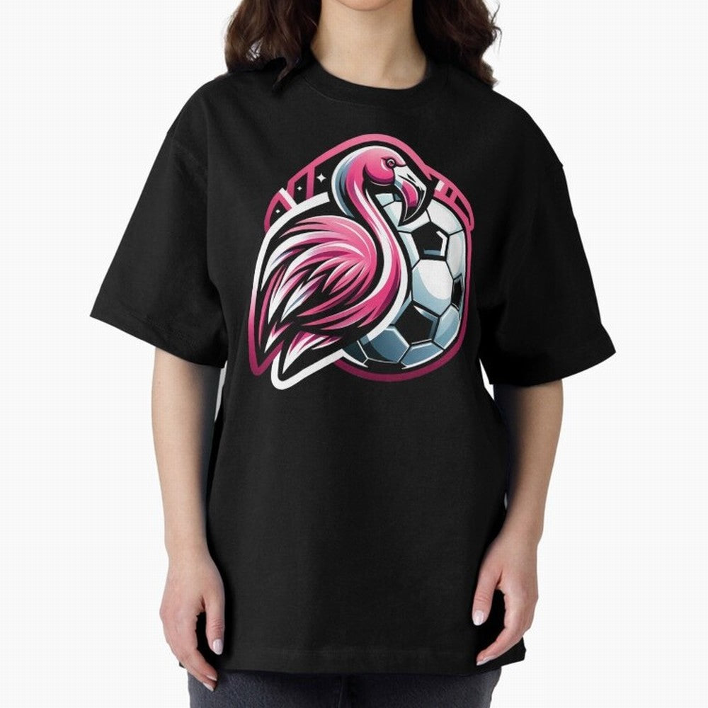 Flamingo & Soccer Fusion Classic T-Shirt Bring Retro Soccer Energy to FIFA World Cup 2026 USA Canada Mexico Spirit, Inspired by Portugal, Spain and Germany, Mbappe and Neymar, Soccer Culture, Superstar Moments, National Team Dreams and Competitive