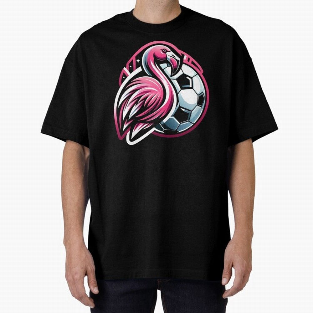 Flamingo & Soccer Fusion Classic T-Shirt Bring Retro Soccer Energy to FIFA World Cup 2026 USA Canada Mexico Spirit, Inspired by Portugal, Spain and Germany, Mbappe and Neymar, Soccer Culture, Superstar Moments, National Team Dreams and Competitive