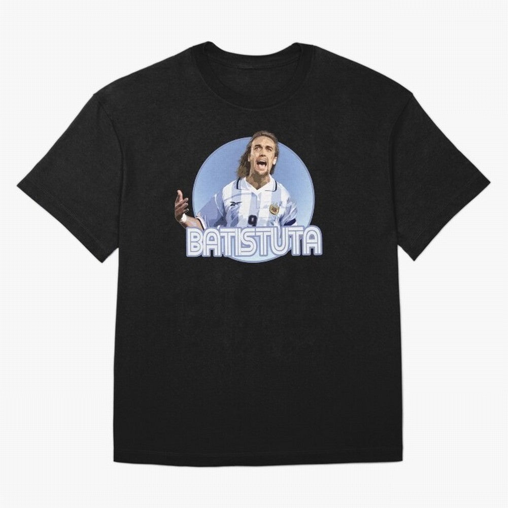 Batistuta - Classic T Shirt Classic T-Shirt Follow the Final Road of Global Football Passion for FIFA World Cup 2026 Group Stage, Built around Haaland, Brazil, Vintage Soccer Flavor, Modern Football Stars, National Flags and Final Night Emotion;