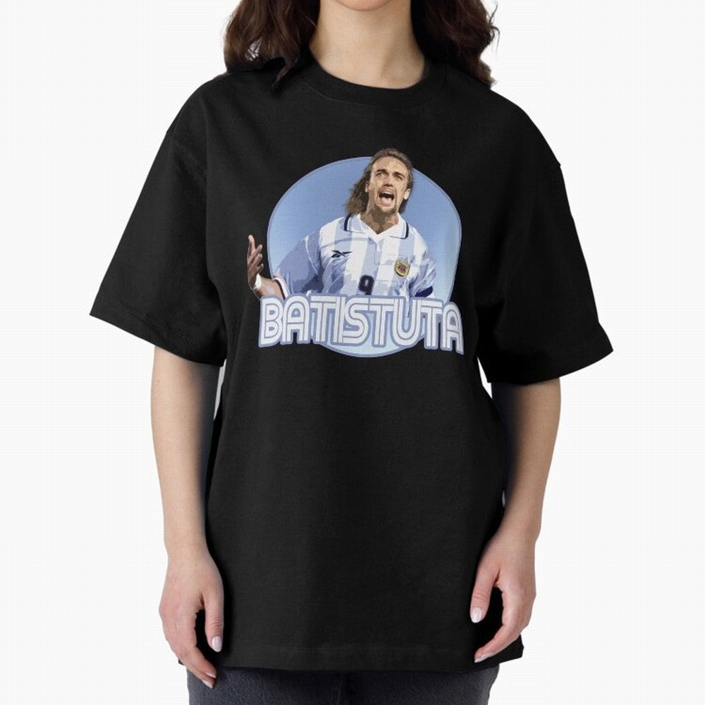 Batistuta - Classic T Shirt Classic T-Shirt Follow the Final Road of Global Football Passion for FIFA World Cup 2026 Group Stage, Built around Haaland, Brazil, Vintage Soccer Flavor, Modern Football Stars, National Flags and Final Night Emotion;