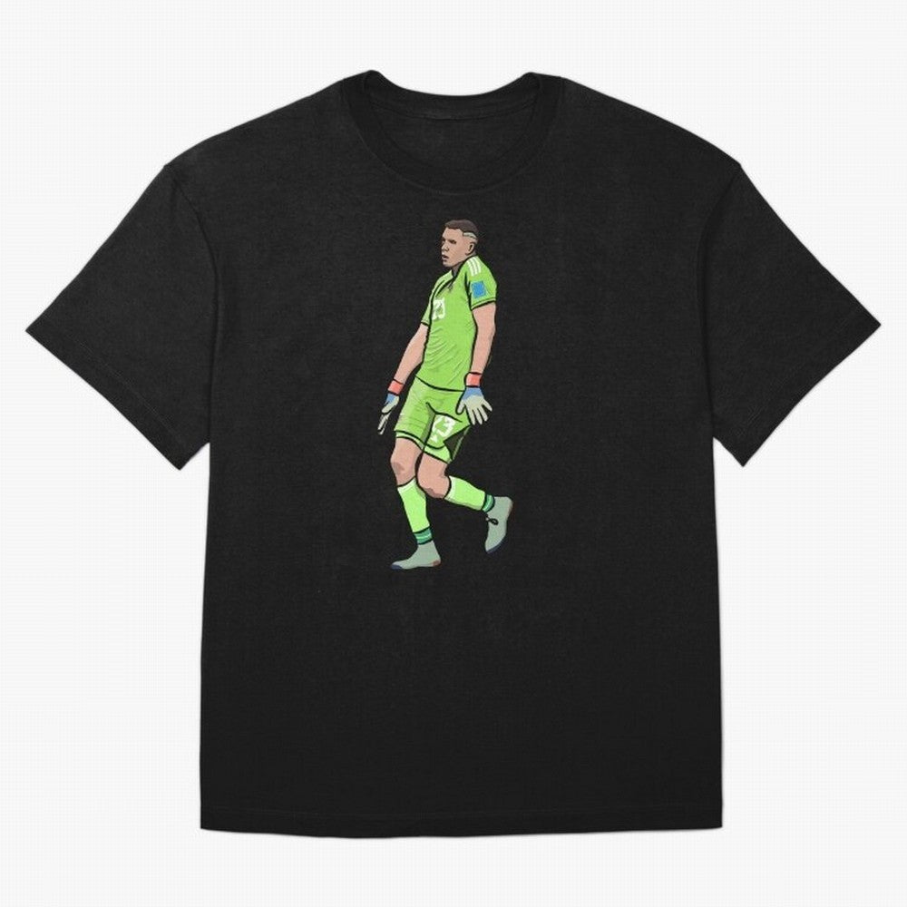 Emi Dibu Martinez Dance Celebration Classic T-Shirt Relive FIFA World Cup 2026 USA Canada Mexico Spirit, Celebrating England, France and Netherlands, Neymar, Vintage Soccer Flavor, Modern Football Stars, National Flags and Final Night Emotion;