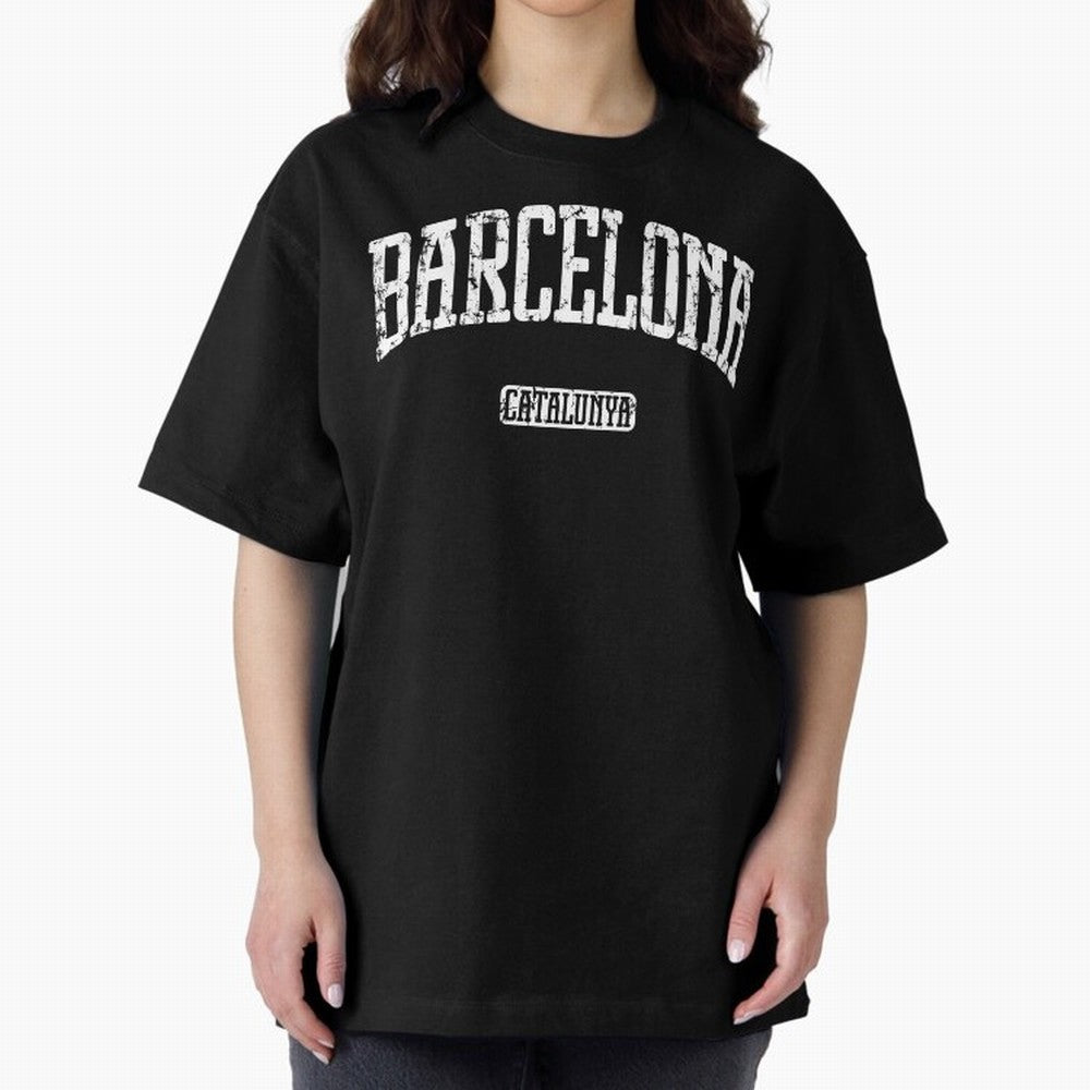 Barcelona (White Print) Essential T-Shirt Cheer for Match Day Hype around FIFA World Cup 2026, Haaland and Mbappe, Argentina and Brazil, Game Day Rituals, Football Legends, Country Pride and the Road to the Final; Perfect for People Who Love