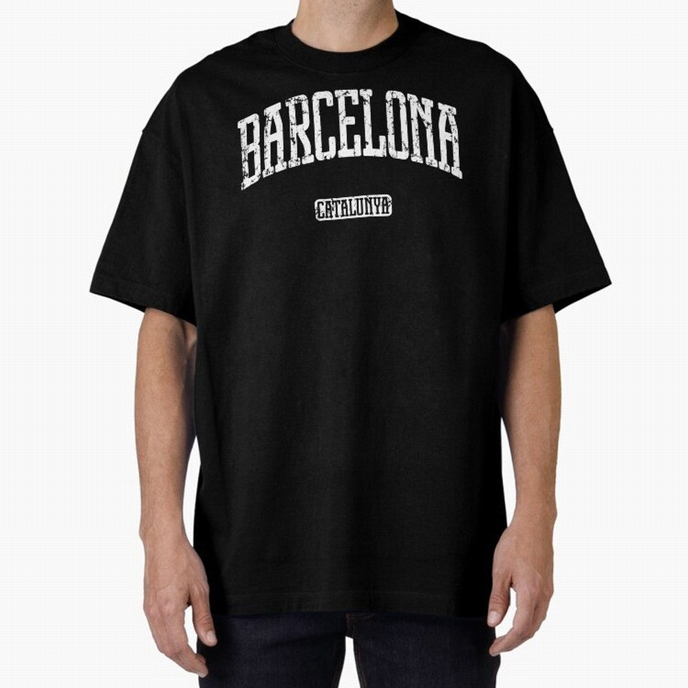 Barcelona (White Print) Essential T-Shirt Cheer for Match Day Hype around FIFA World Cup 2026, Haaland and Mbappe, Argentina and Brazil, Game Day Rituals, Football Legends, Country Pride and the Road to the Final; Perfect for People Who Love