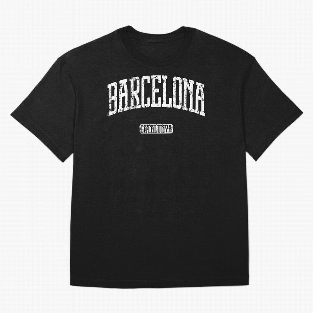 Barcelona (White Print) Essential T-Shirt Cheer for Match Day Hype around FIFA World Cup 2026, Haaland and Mbappe, Argentina and Brazil, Game Day Rituals, Football Legends, Country Pride and the Road to the Final; Perfect for People Who Love