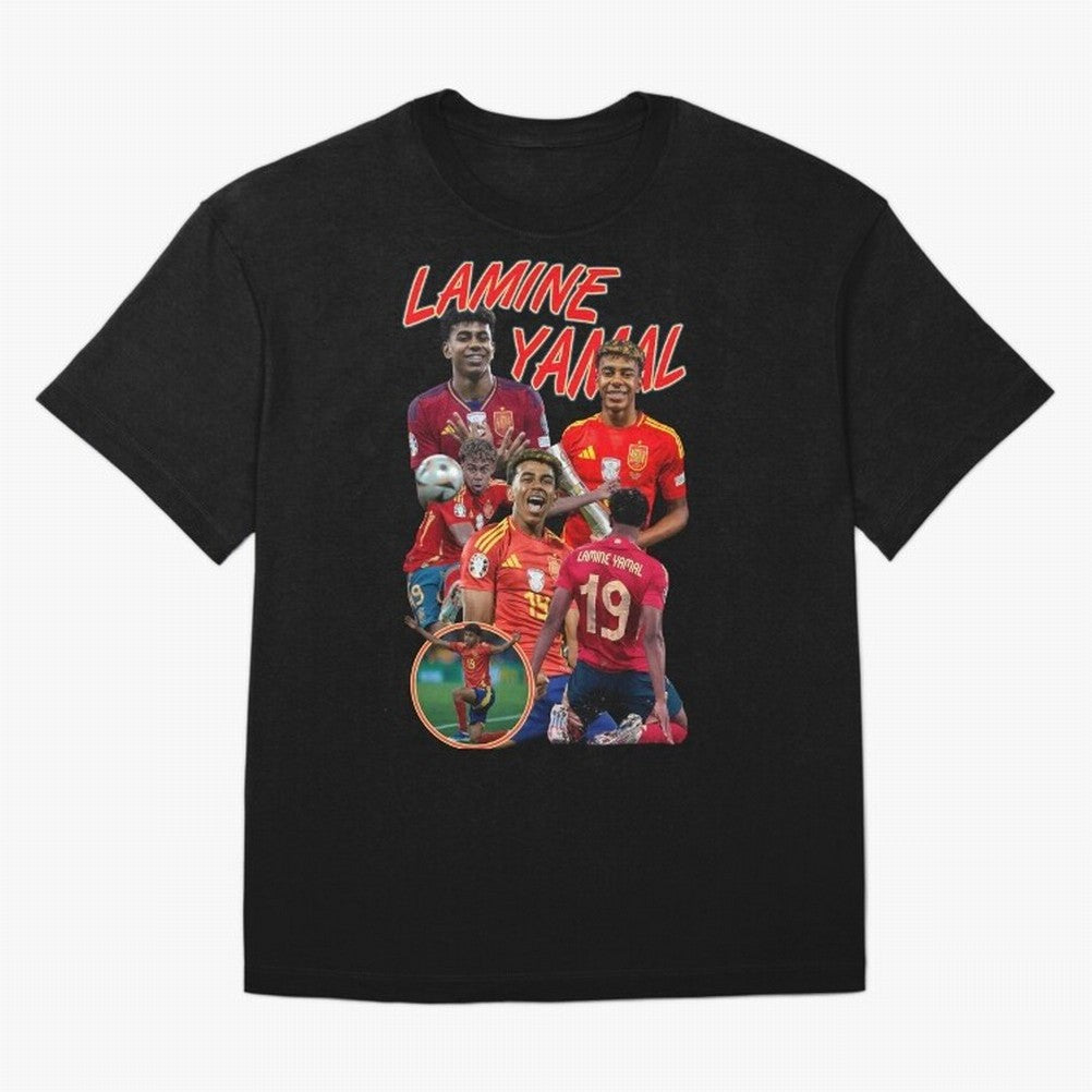 Lamine Yamal - Wonderkid Classic T-Shirt Follow FIFA World Cup 2026 Group Stage Featuring Cristiano Ronaldo, Haaland and CR7, Portugal, Spain and Germany Energy, Sports Nostalgia, International Competition, Famous Players and Unforgettable