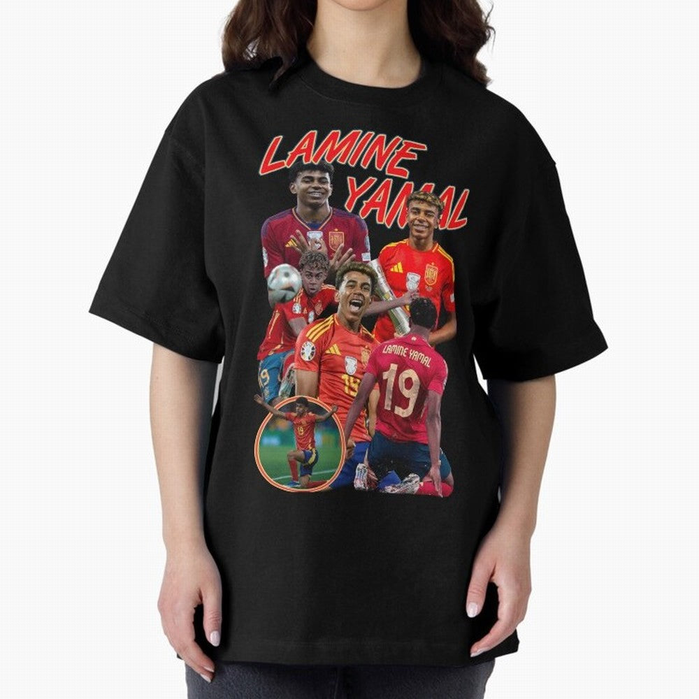 Lamine Yamal - Wonderkid Classic T-Shirt Follow FIFA World Cup 2026 Group Stage Featuring Cristiano Ronaldo, Haaland and CR7, Portugal, Spain and Germany Energy, Sports Nostalgia, International Competition, Famous Players and Unforgettable