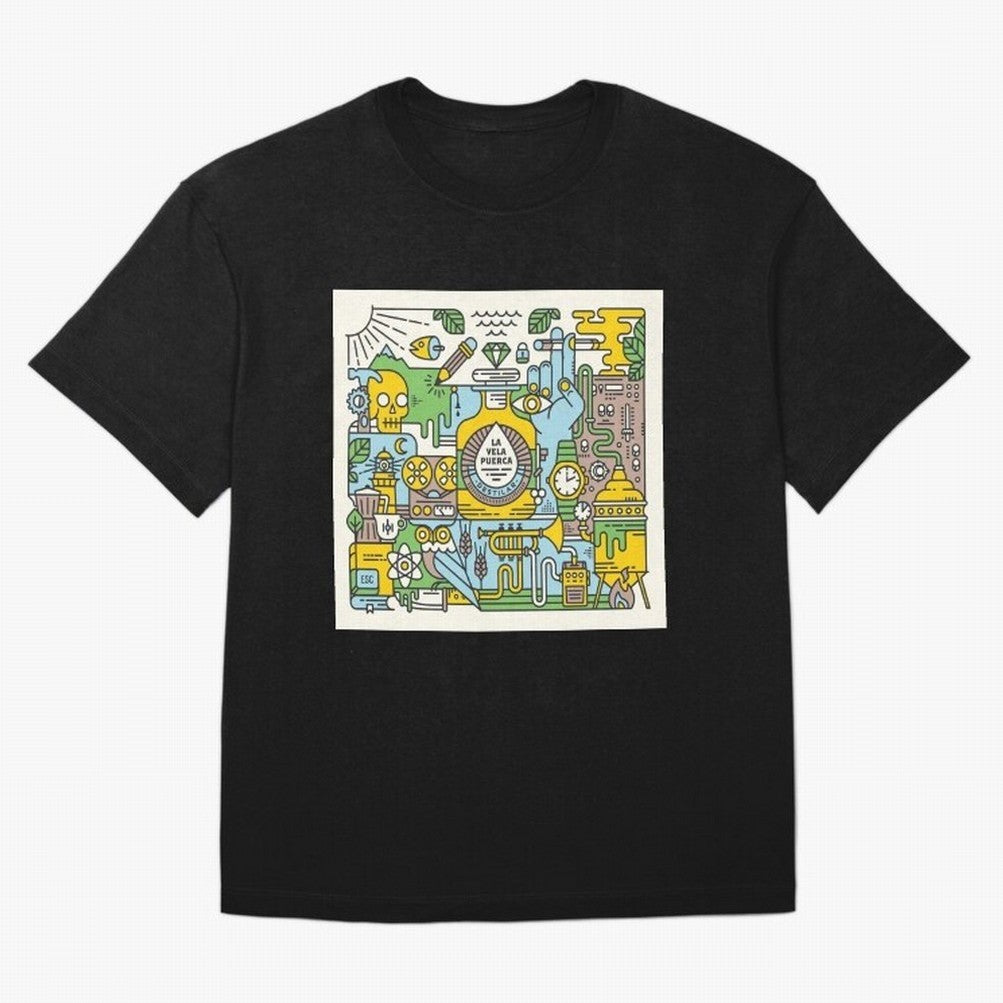 LA VELA PUERCA ROCK Oversized T-Shirt Fuel the Hype around FIFA World Cup 2026 for Fans of Messi, CR7 and Mbappe and Germany, Bringing Global Supporter Spirit, Legendary Goals, National Colors and Tournament Celebration; Great for Watch Parties,
