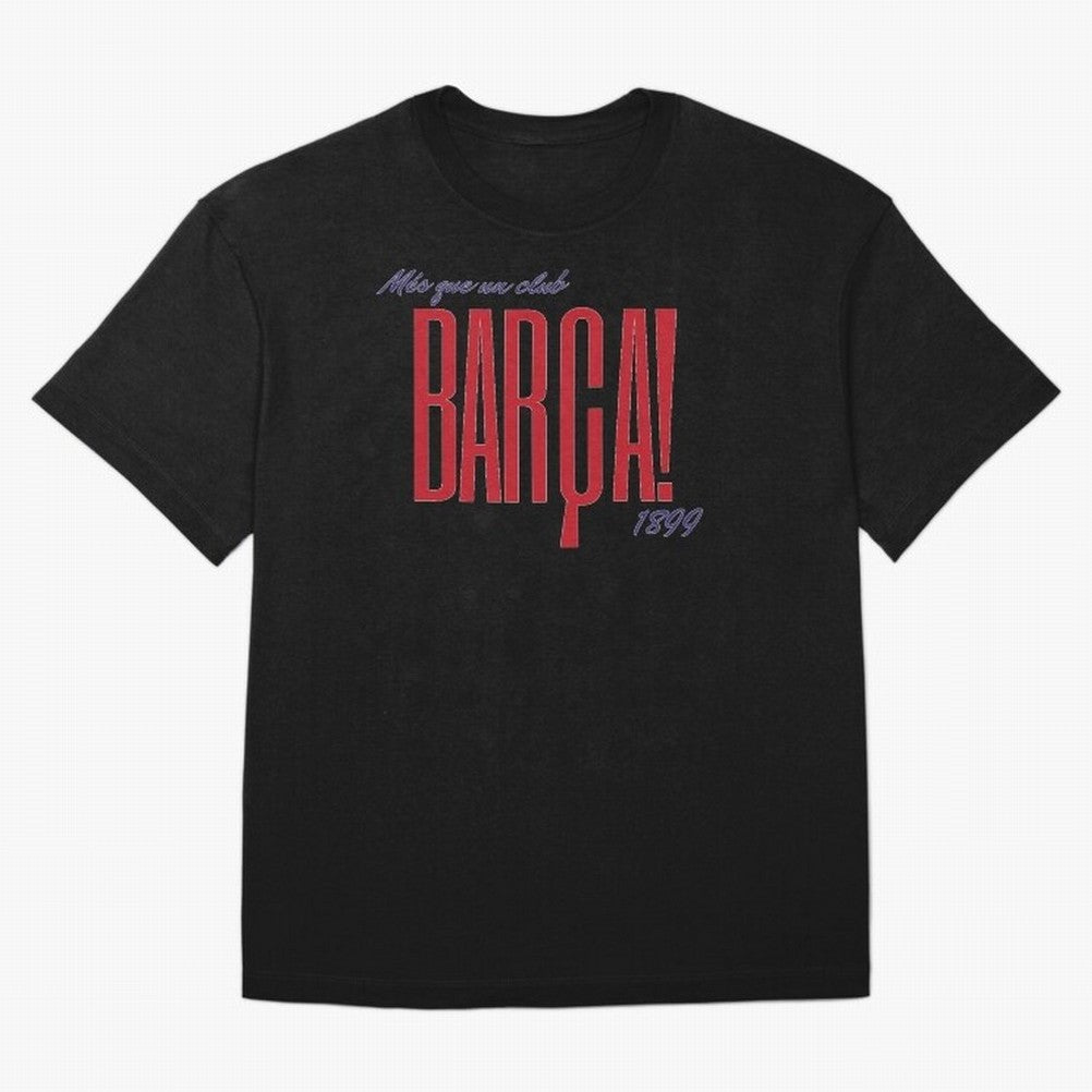 Barca Mes que un club 1899 Oversized T-Shirt Support FIFA World Cup 2026 for Fans of CR7 and Messi and Portugal, Spain and Germany, Bringing Football History, Final Match Energy, Crowd Noise and Once in a Lifetime Moments; Made for Die Hard