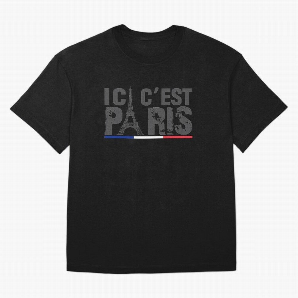 ici c'est paris Essential T-Shirt Feel the Heartbeat of Global Football Passion for FIFA World Cup 2026 Group Stage, Centered on CR7 and Messi, England, Football Festival Excitement, Trophy Ambitions, Country Rivalries and Star Player Buzz; Ideal