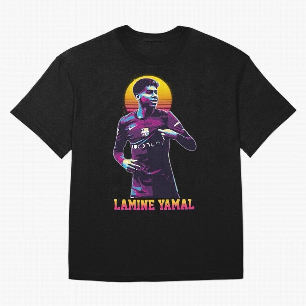 LAMINE YAMAL Oversized T-Shirt Follow the Road to FIFA World Cup 2026 USA Canada Mexico Spirit, Built around Argentina, Neymar, Global Supporter Spirit, Legendary Goals, National Colors and Tournament Celebration; Great for Supporters Who Love