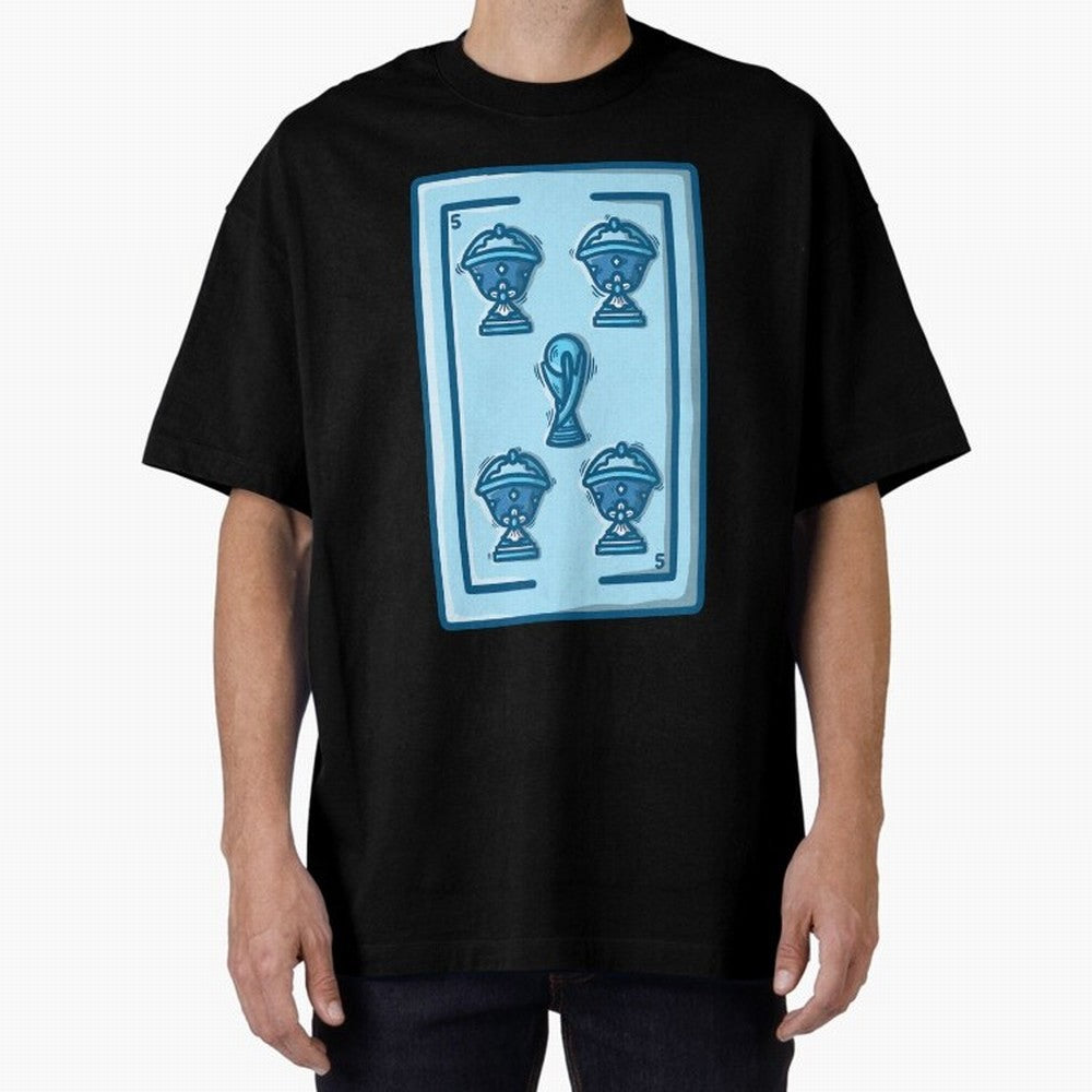 5 de copas - Argentina Classic T-Shirt Represent Global Football Passion for FIFA World Cup 2026 Group Stage, Centered on Haaland, Portugal, Tournament Hype, Historic Matchups, Family Viewing Parties and Global Sports Pride; Ideal for Fans Who