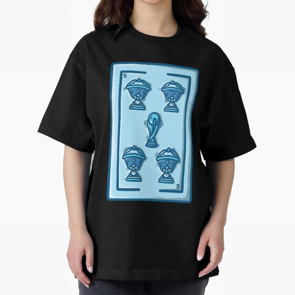 5 de copas - Argentina Classic T-Shirt Represent Global Football Passion for FIFA World Cup 2026 Group Stage, Centered on Haaland, Portugal, Tournament Hype, Historic Matchups, Family Viewing Parties and Global Sports Pride; Ideal for Fans Who