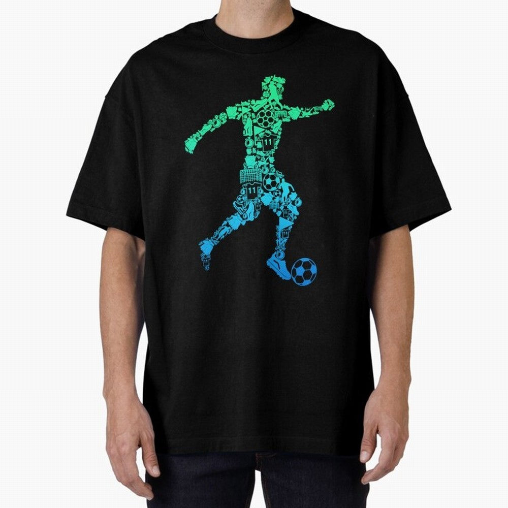 soccer soccer player boys kids Oversized T-Shirt Feel International Energy from FIFA World Cup 2026 Spirit, Celebrating Spain, CR7 and Messi, Football History, Final Match Energy, Crowd Noise and Once in a Lifetime Moments; Perfect for People Who
