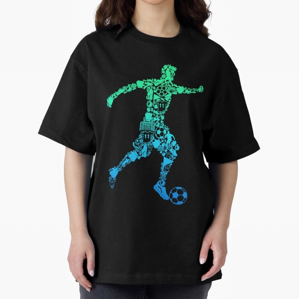 soccer soccer player boys kids Oversized T-Shirt Feel International Energy from FIFA World Cup 2026 Spirit, Celebrating Spain, CR7 and Messi, Football History, Final Match Energy, Crowd Noise and Once in a Lifetime Moments; Perfect for People Who