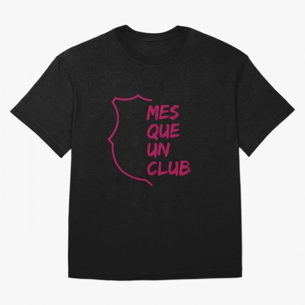 MES QUE UN CLUB Oversized T-Shirt Show Support during FIFA World Cup 2026 Group Stage for Fans of Haaland and Mbappe and England, Bringing Fan Favorite Moments, National Team Passion, Big Match Drama and Soccer History; Made for Die Hard