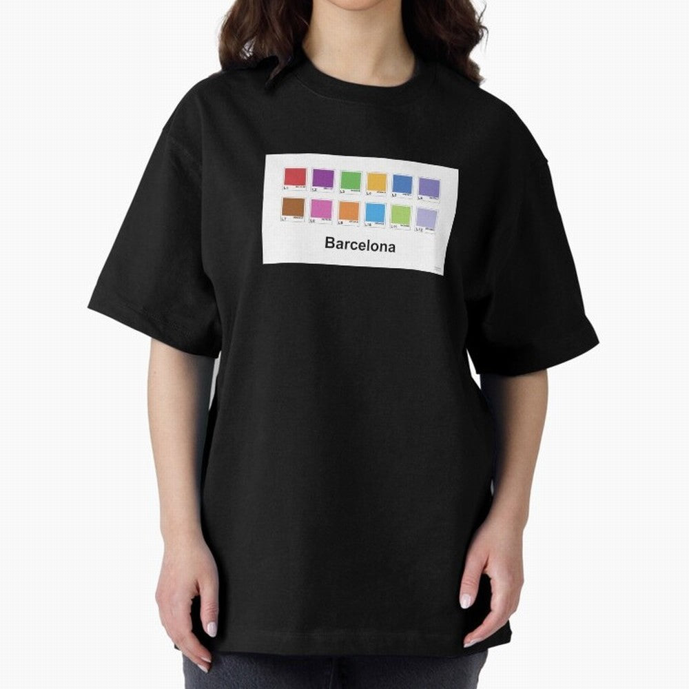 Barcelona Metro Colors Classic T-Shirt Bring Global Tournament Vibes to FIFA World Cup 2026 Spirit, Centered on Germany, Haaland, Vintage Soccer Flavor, Modern Football Stars, National Flags and Final Night Emotion; Perfect for Fans, Collectors,